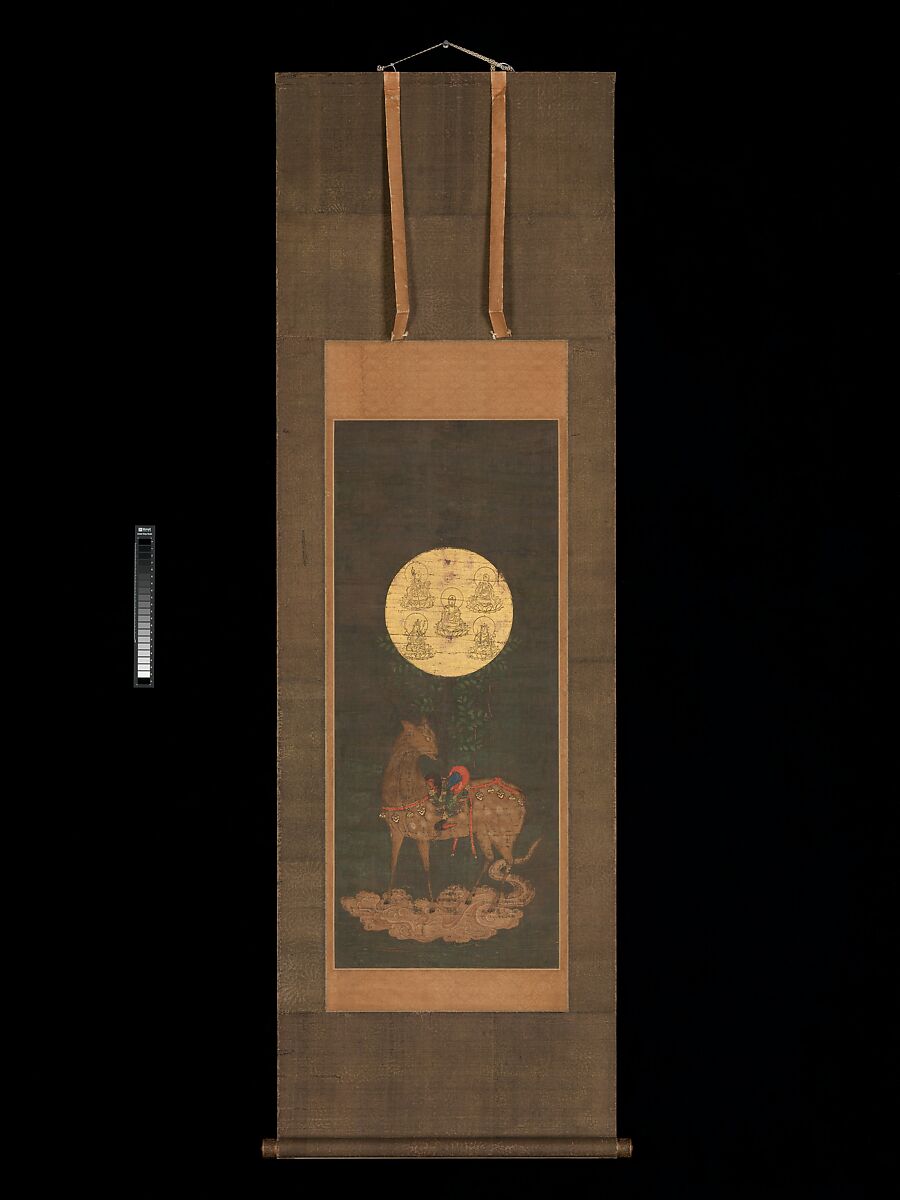 Deer Mandala of Kasuga Shrine, Hanging scroll; color on silk, Japan