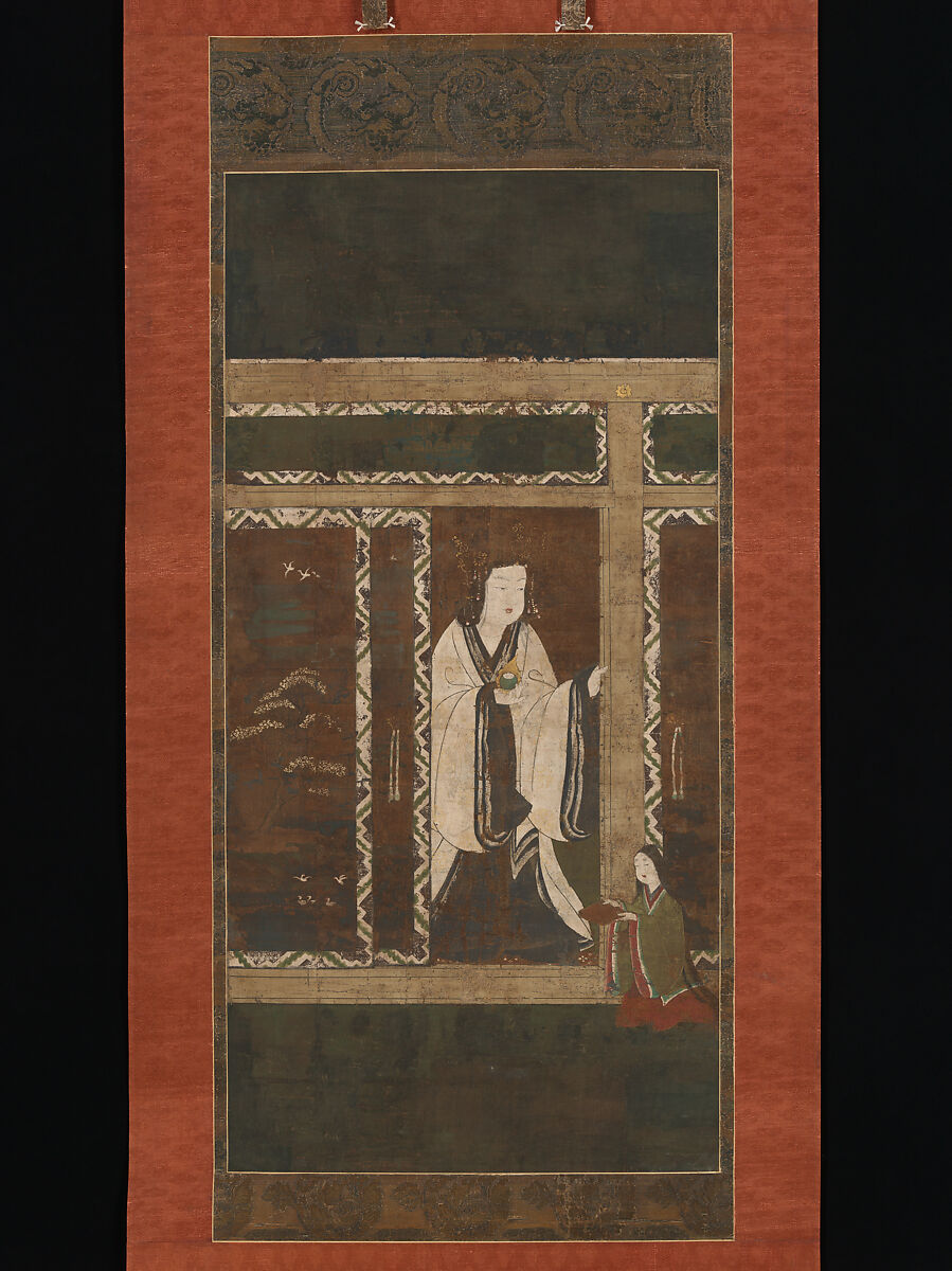 Seiryū Gongen, Hanging scroll; ink and color on silk, Japan 