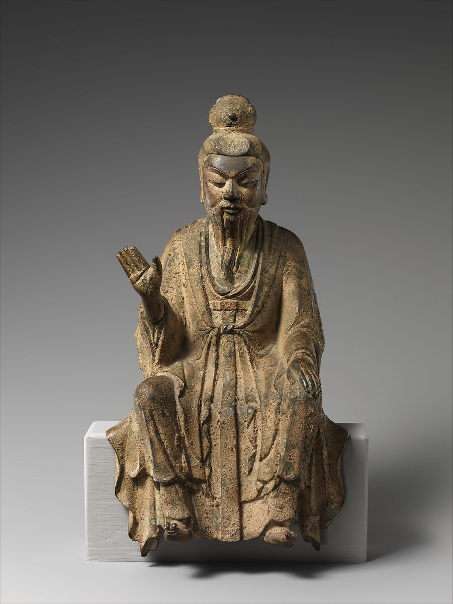 Daoist Immortal, probably Laozi (老子), High-leaded bronze, China 