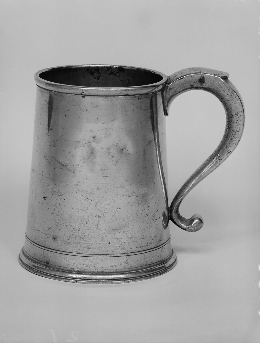 Mug, Parks Boyd (ca. 1771–1819), Pewter, American 