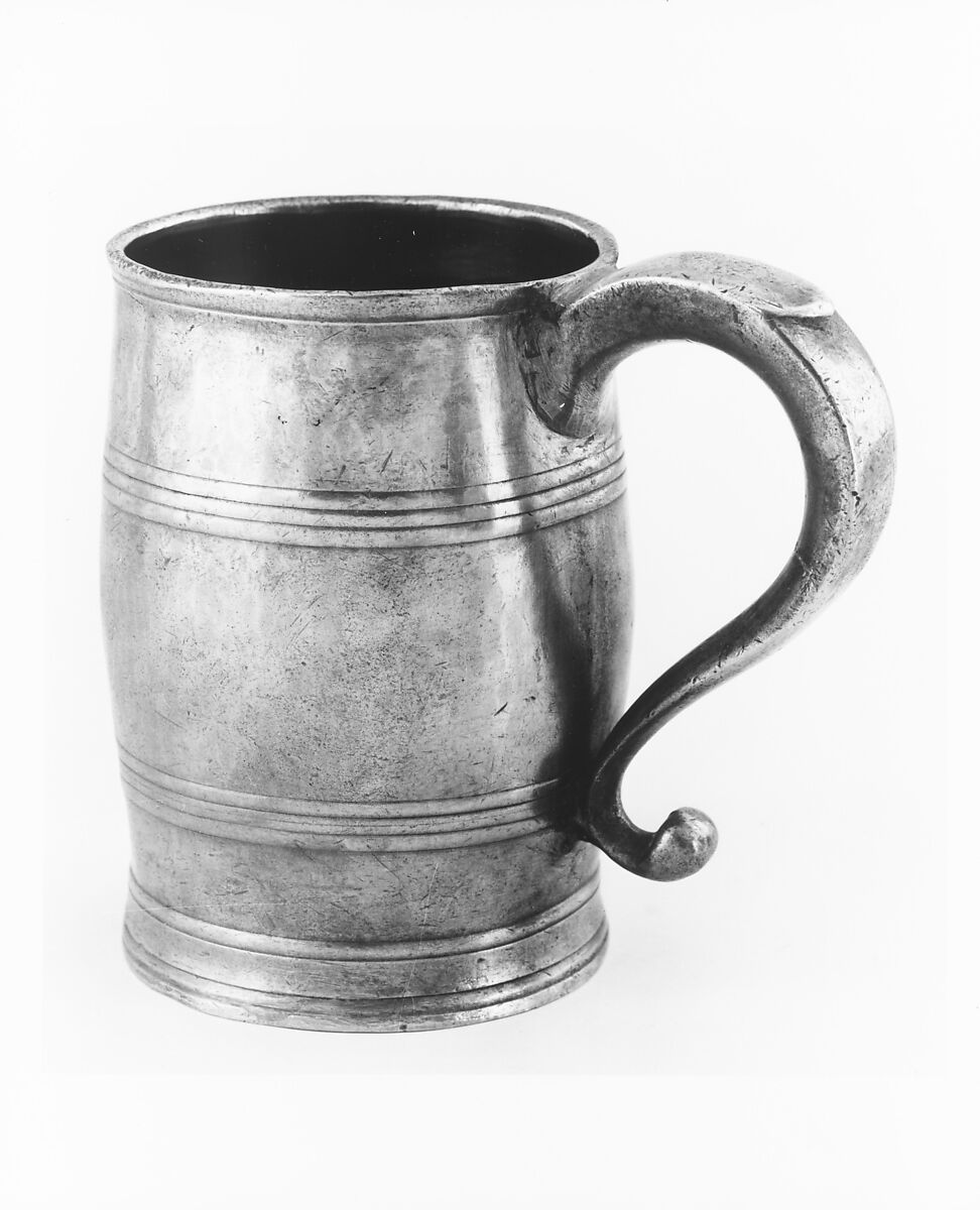 Mug, Parks Boyd (ca. 1771–1819), Pewter, American 