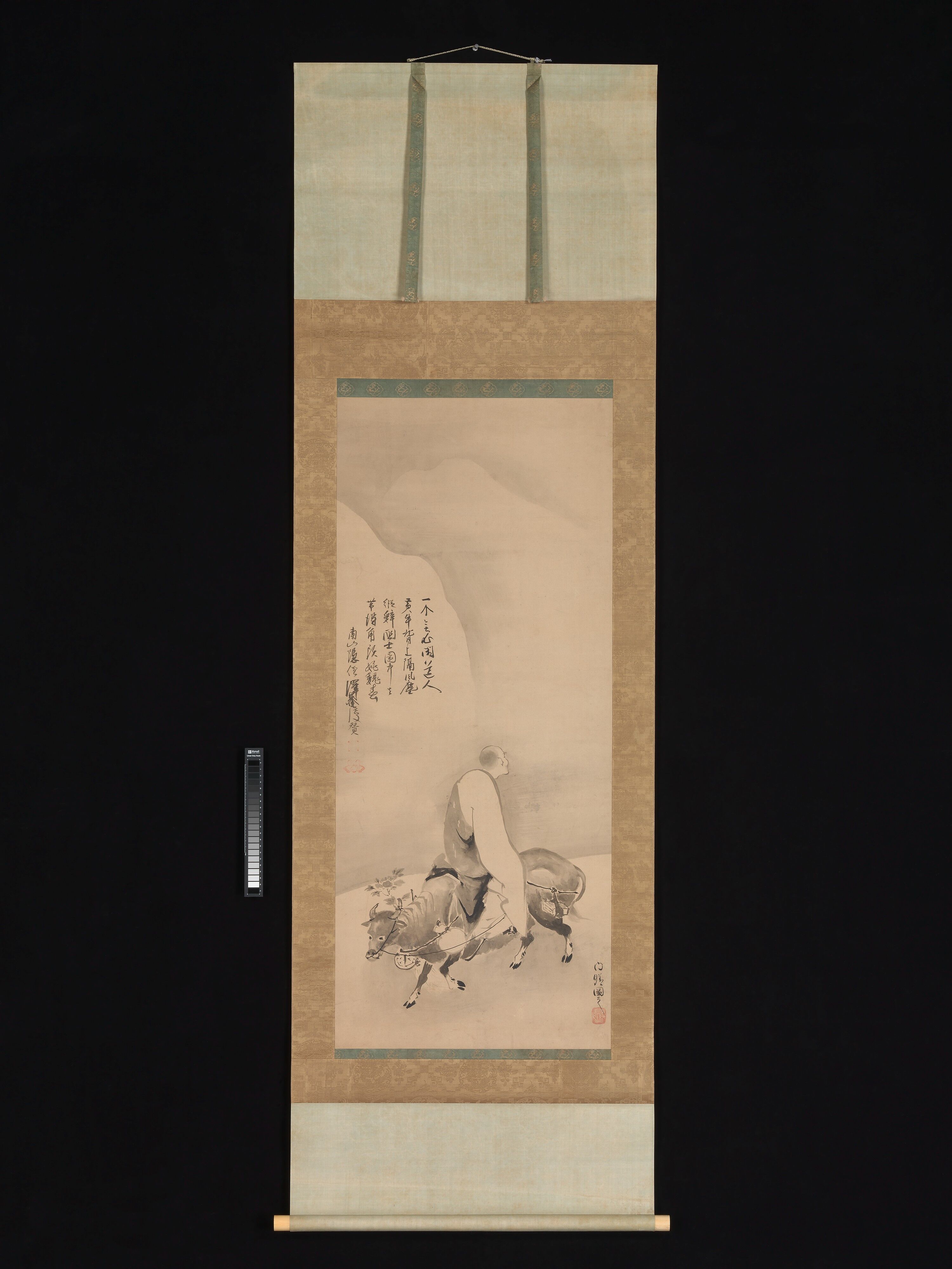 Painting by Kano Naizen - Zheng Huangniu and Yushanzhu - Japan