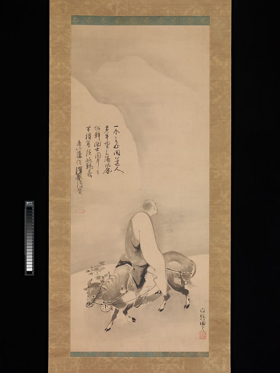 Zheng Huangniu and Yushanzhu, Painting by Kano Naizen (Japanese, 1570–1616), Pair of hanging scrolls; ink on paper, Japan