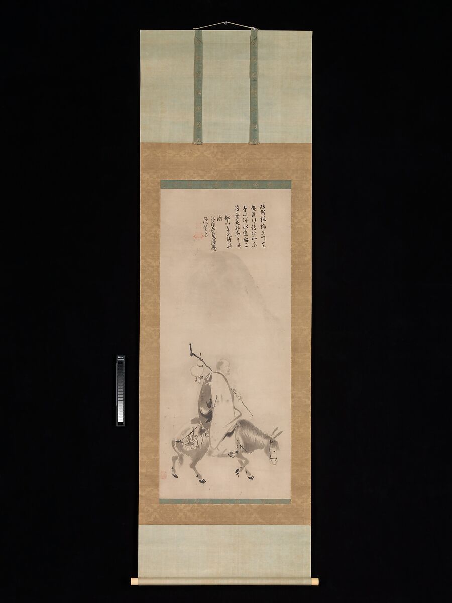 Zheng Huangniu and Yushanzhu, Painting by Kano Naizen (Japanese, 1570–1616), Pair of hanging scrolls; ink on paper, Japan