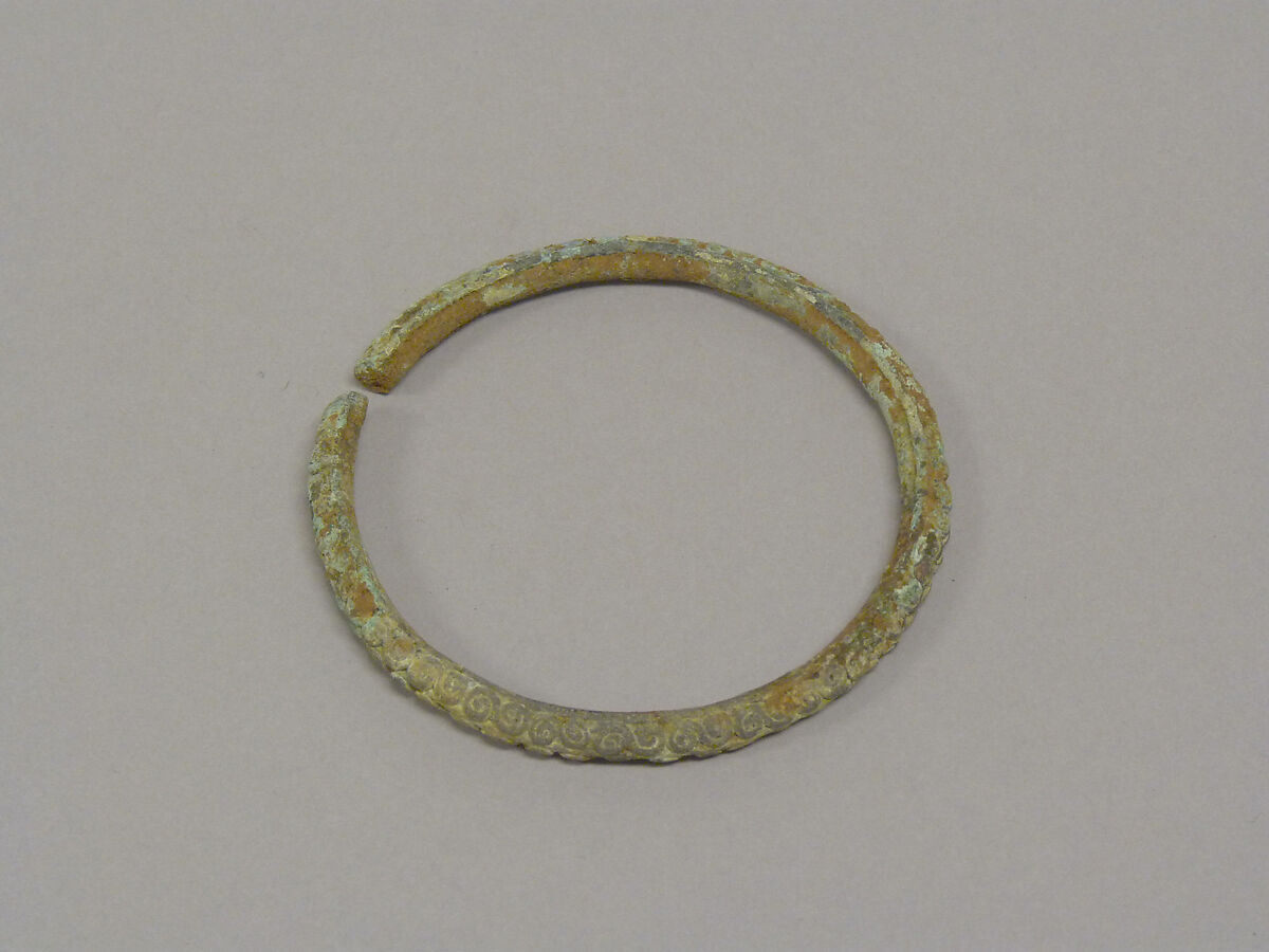 Bangle with Circular Motifs, Bronze, Thailand 