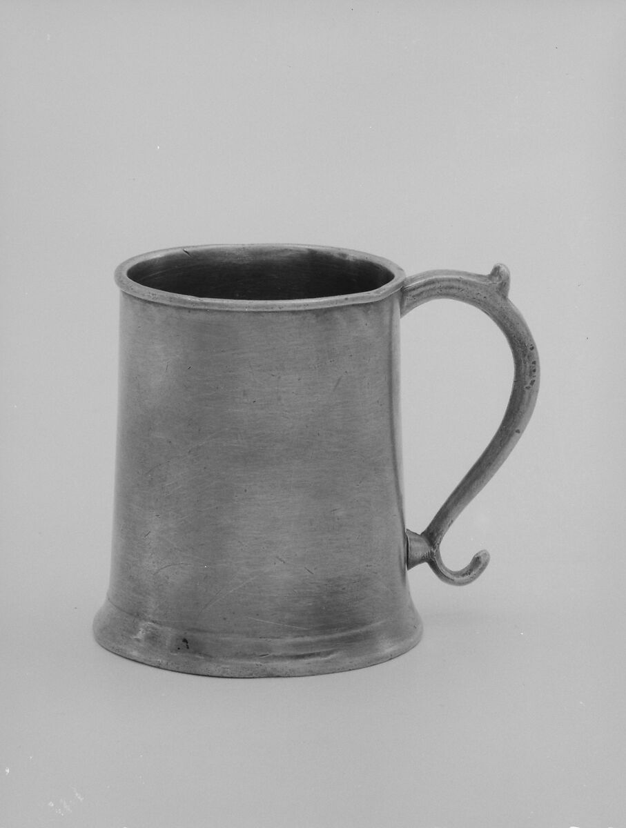 Mug, Samuel Danforth (1774–1816), Pewter, American 