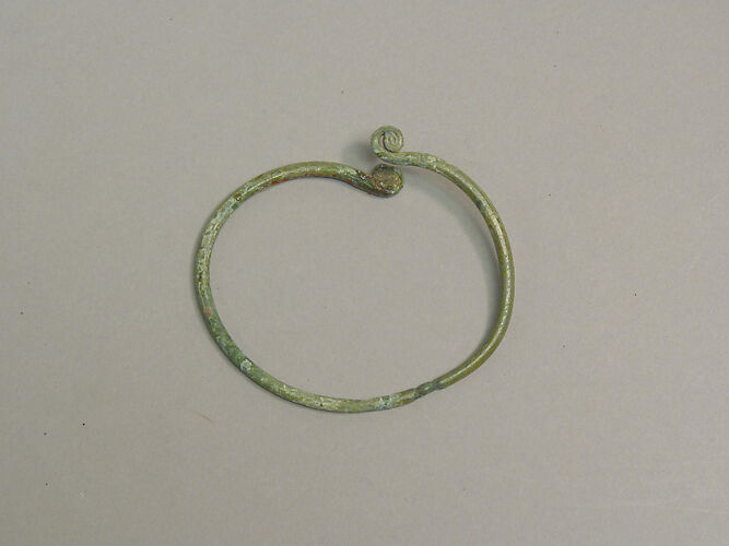 One from a Pair of Wire Bangles with Twisted End