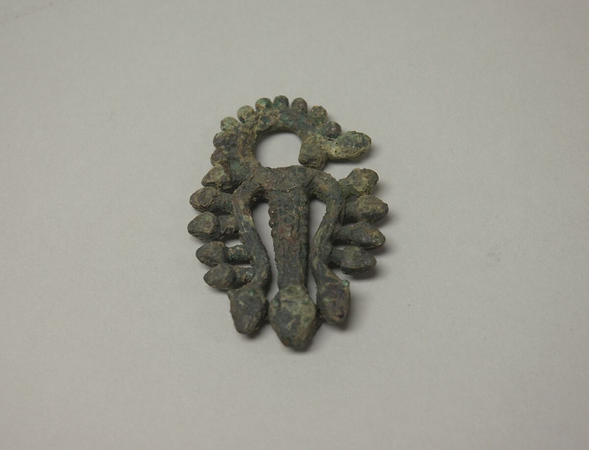 One of a Pair of Ear Pendants, Bronze, Vietnam (North) or Indonesia (Sumatra) 