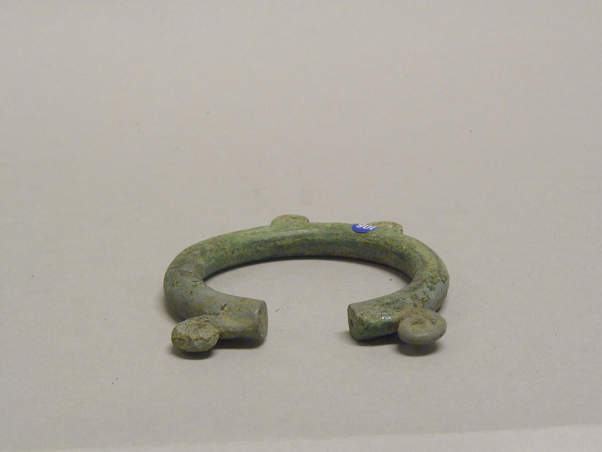 Bangle with Small Spiral Ornaments, Bronze, Thailand