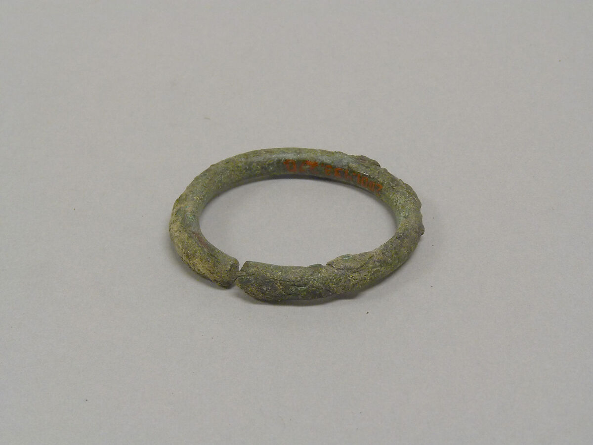 Solid Undecorated Bangle with Flat Surface | Thailand | Early– Late ...