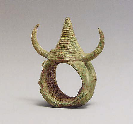 Ring with Horns, Bronze, Thailand (Ban Chiang) 