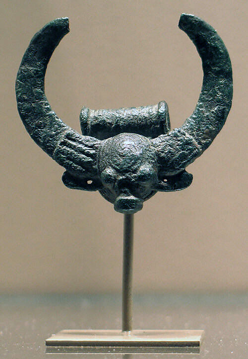 Pendant with Buffalo Head?, Bronze, Thailand (Ban Chiang) 