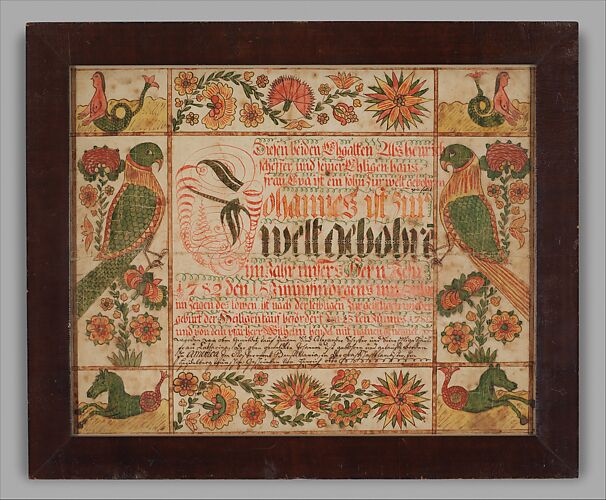 Birth and Baptismal Certificate