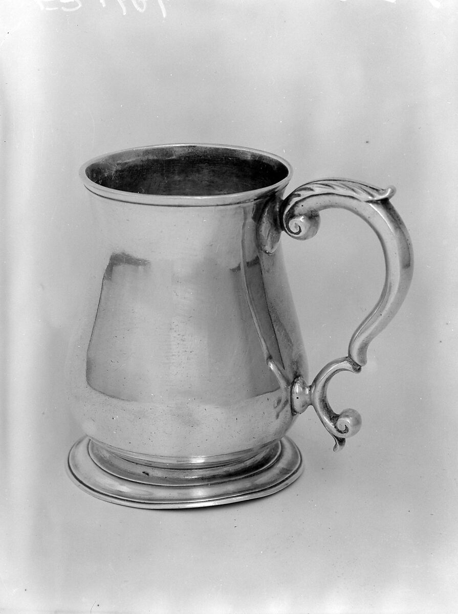 Mug, Possibly Thomas Gilpin (active 1730–73), Silver, British 