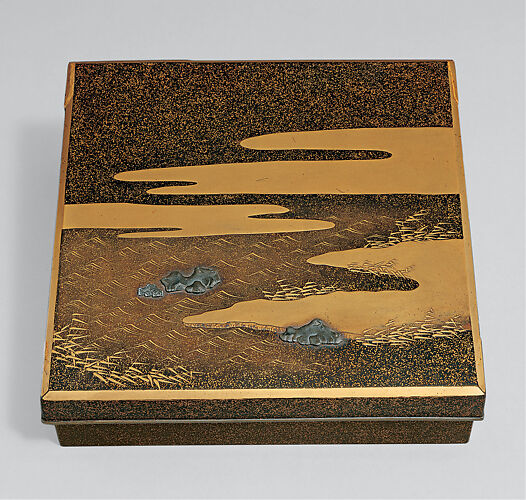 Writing Box (Suzuribako) with “Dream in Naniwa” Design