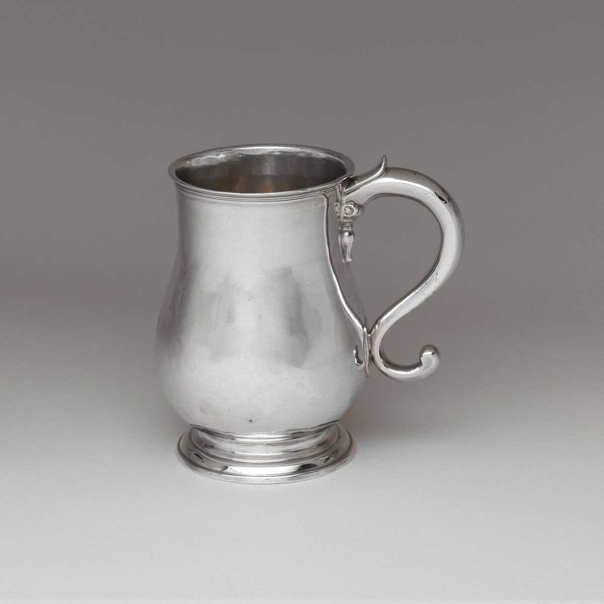Cann, Possibly by George Hanners Sr. (ca. 1696–1740), Silver, American 