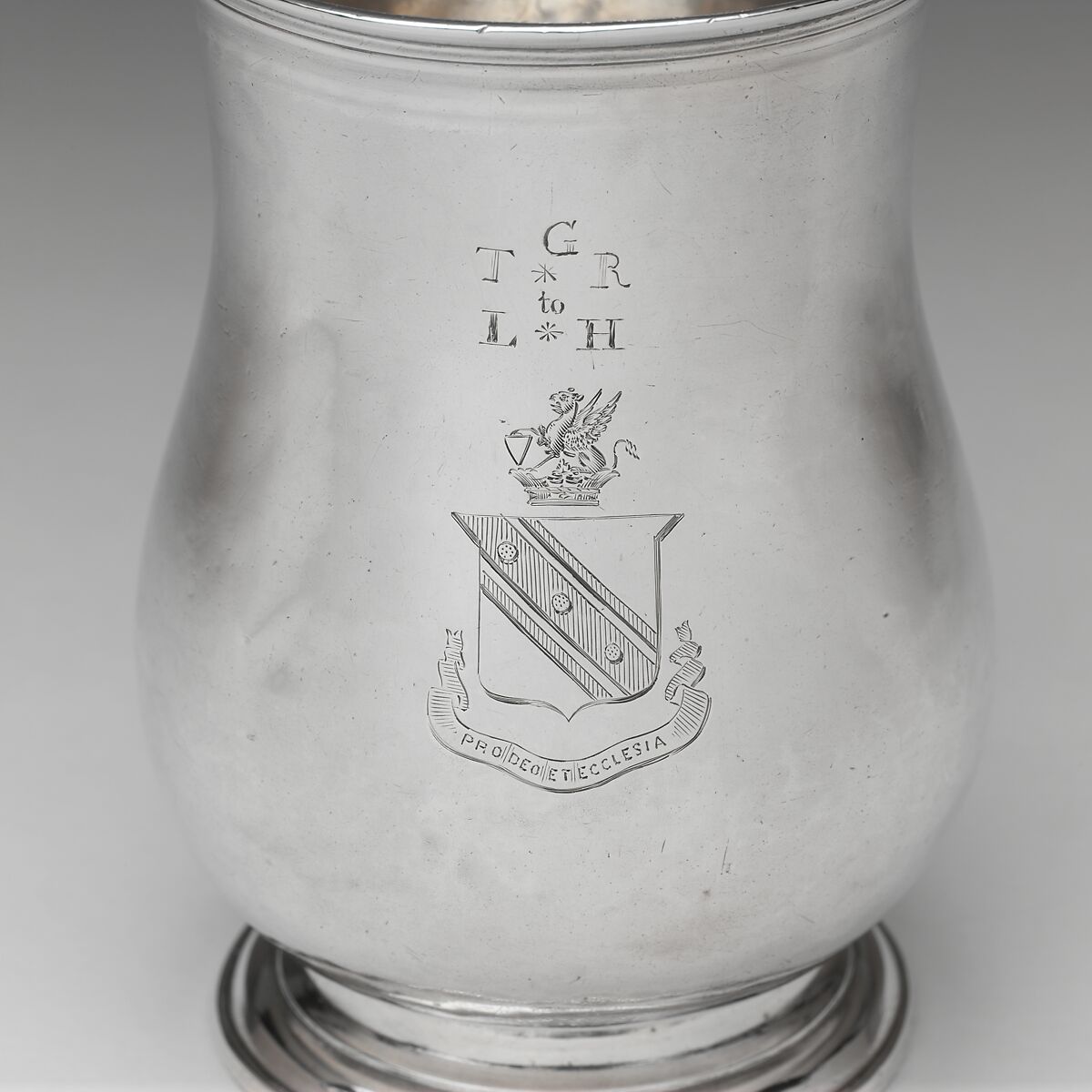 Cann, Possibly by George Hanners Sr. (ca. 1696–1740), Silver, American
