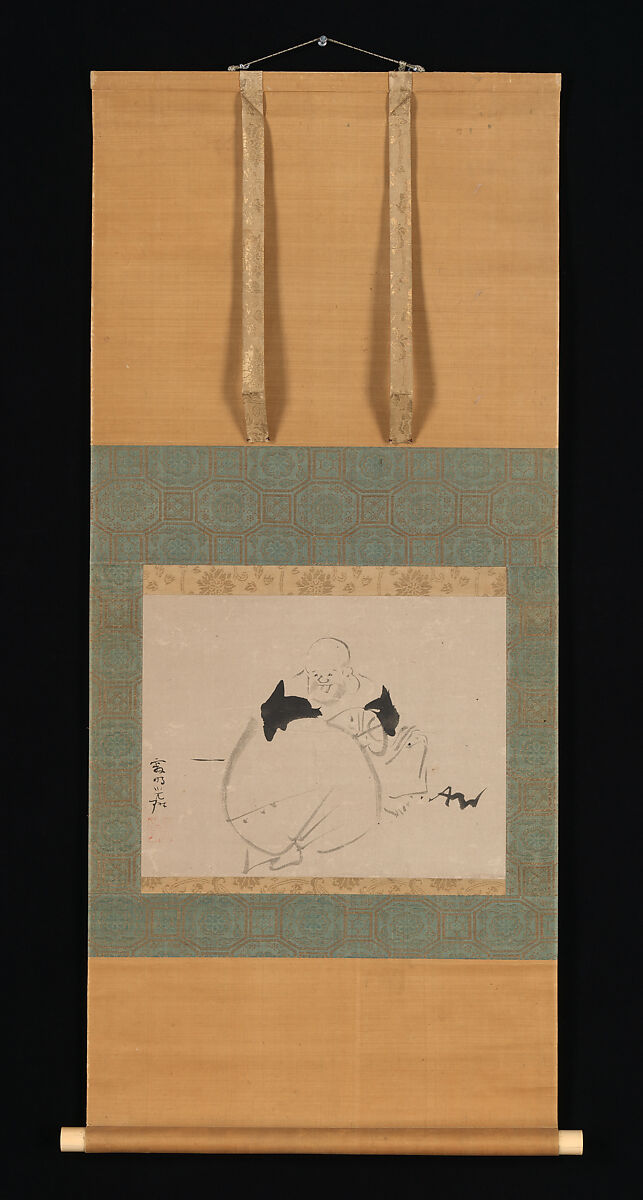 Hotei, Ogata Kōrin (Japanese, 1658–1716), Hanging scroll; ink on paper, Japan