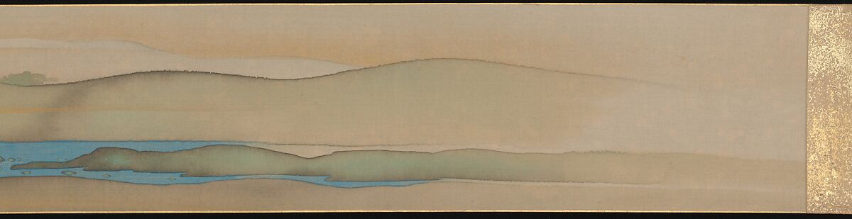 Six Jewel Rivers, Sakai Ōho (Japanese, 1808–1841), Six handscrolls; ink, color, and gold on silk, Japan