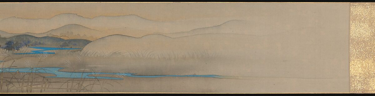 Six Jewel Rivers, Sakai Ōho (Japanese, 1808–1841), Six handscrolls; ink, color, and gold on silk, Japan