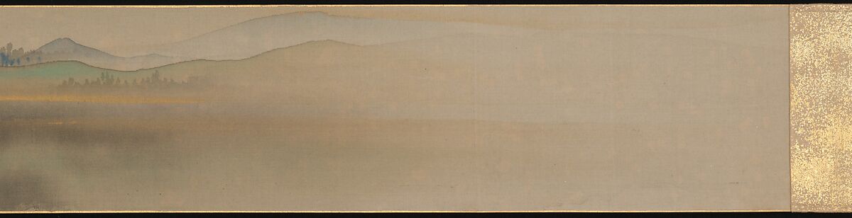 Six Jewel Rivers, Sakai Ōho (Japanese, 1808–1841), Six handscrolls; ink, color, and gold on silk, Japan