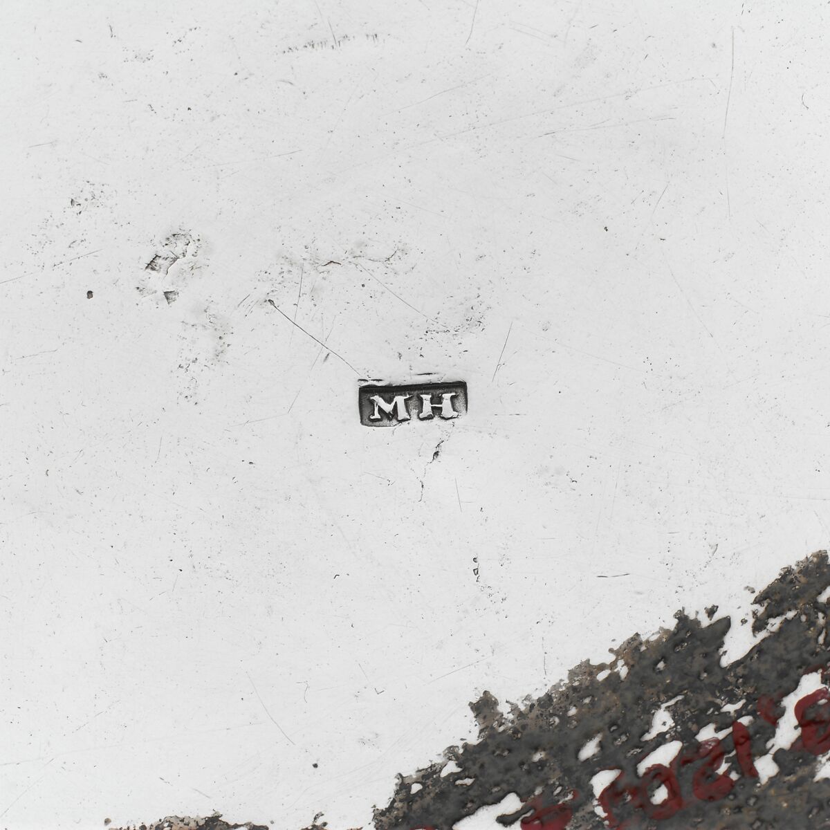 Mug, Marked by M.H., Silver, American