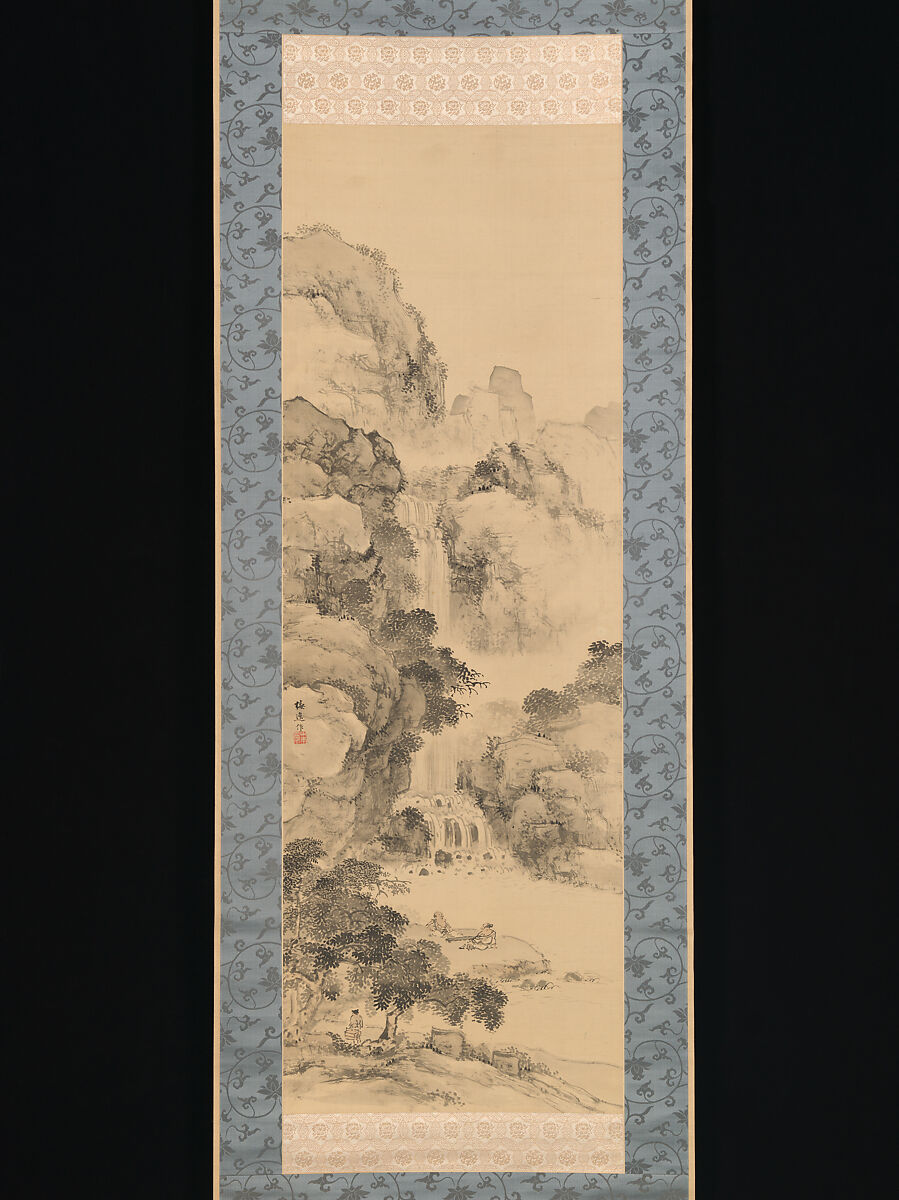 Landscapes of the Four Seasons, Yamamoto Baiitsu (Japanese, 1783–1856), Set of four hanging scrolls; ink and color on silk, Japan