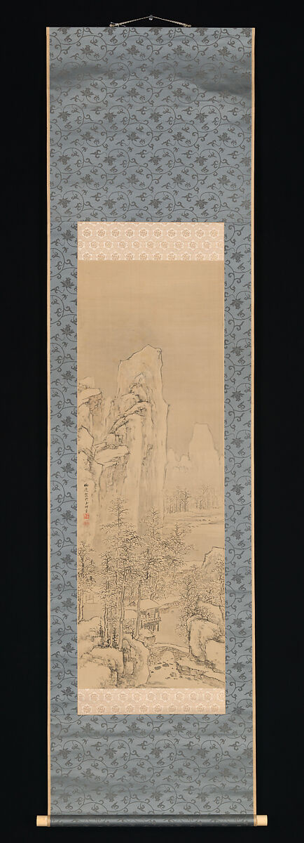 Landscapes of the Four Seasons, Yamamoto Baiitsu (Japanese, 1783–1856), Set of four hanging scrolls; ink and color on silk, Japan