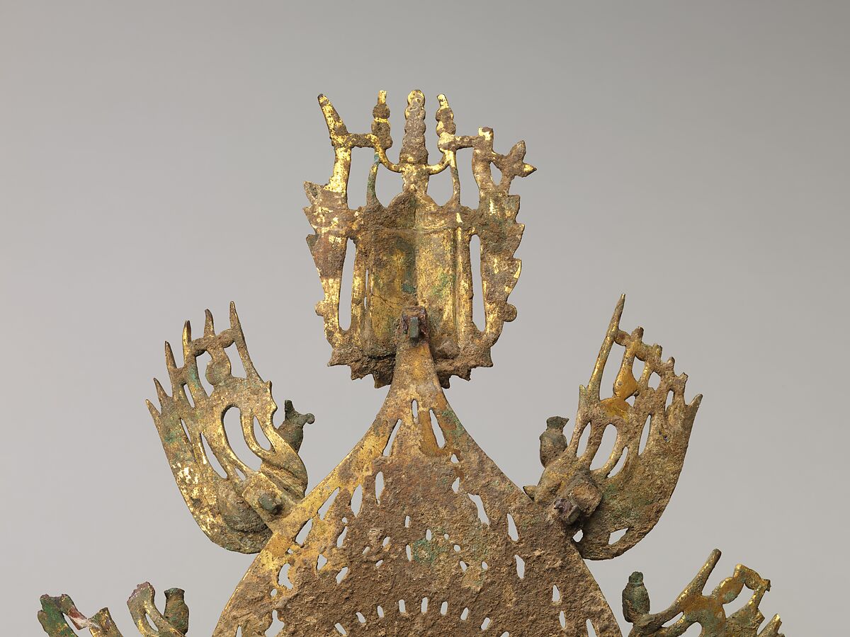 Buddha Maitreya (Mile) altarpiece, Gilt bronze, China