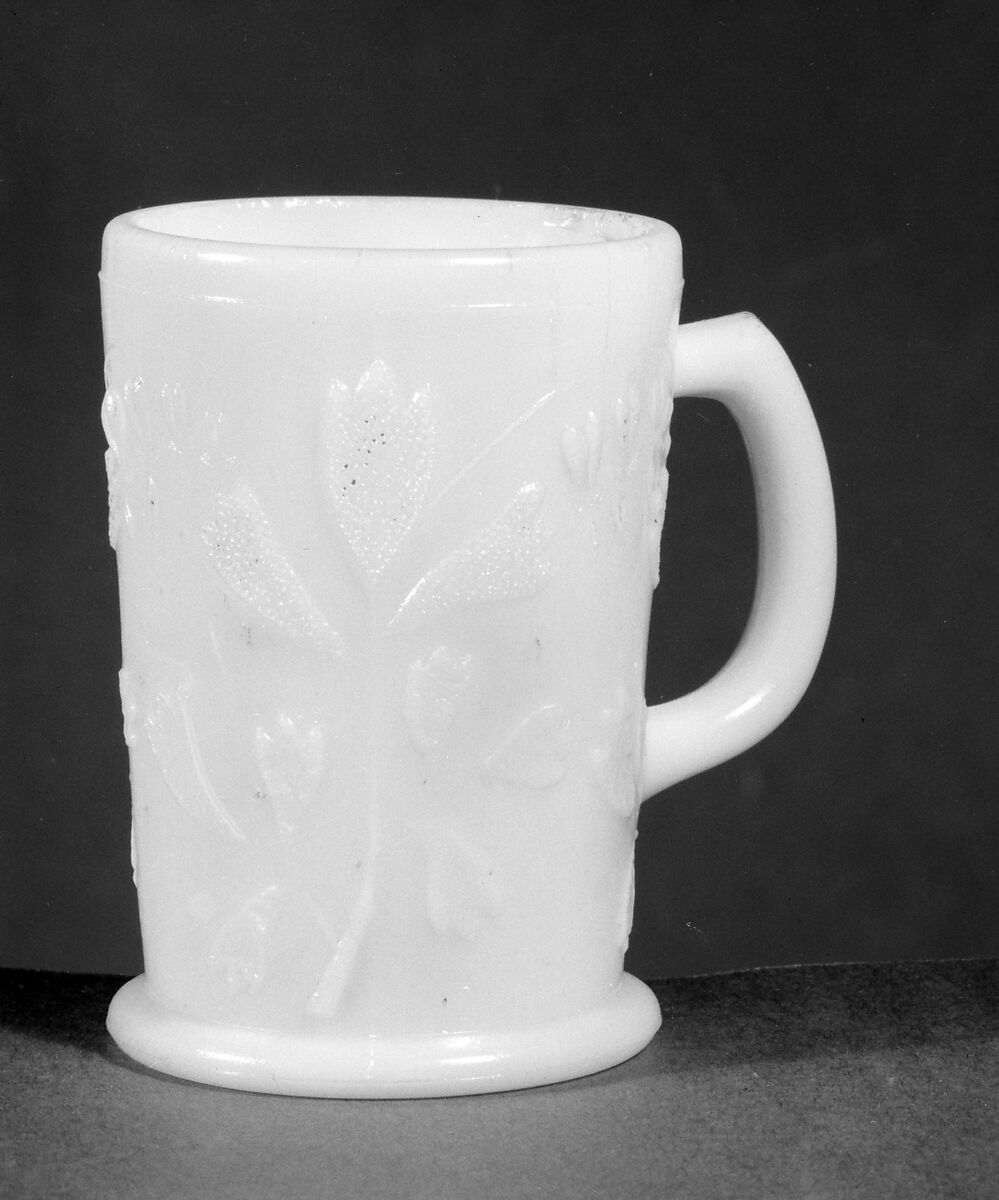 Mug, King Glass Company, Pressed glass, American 