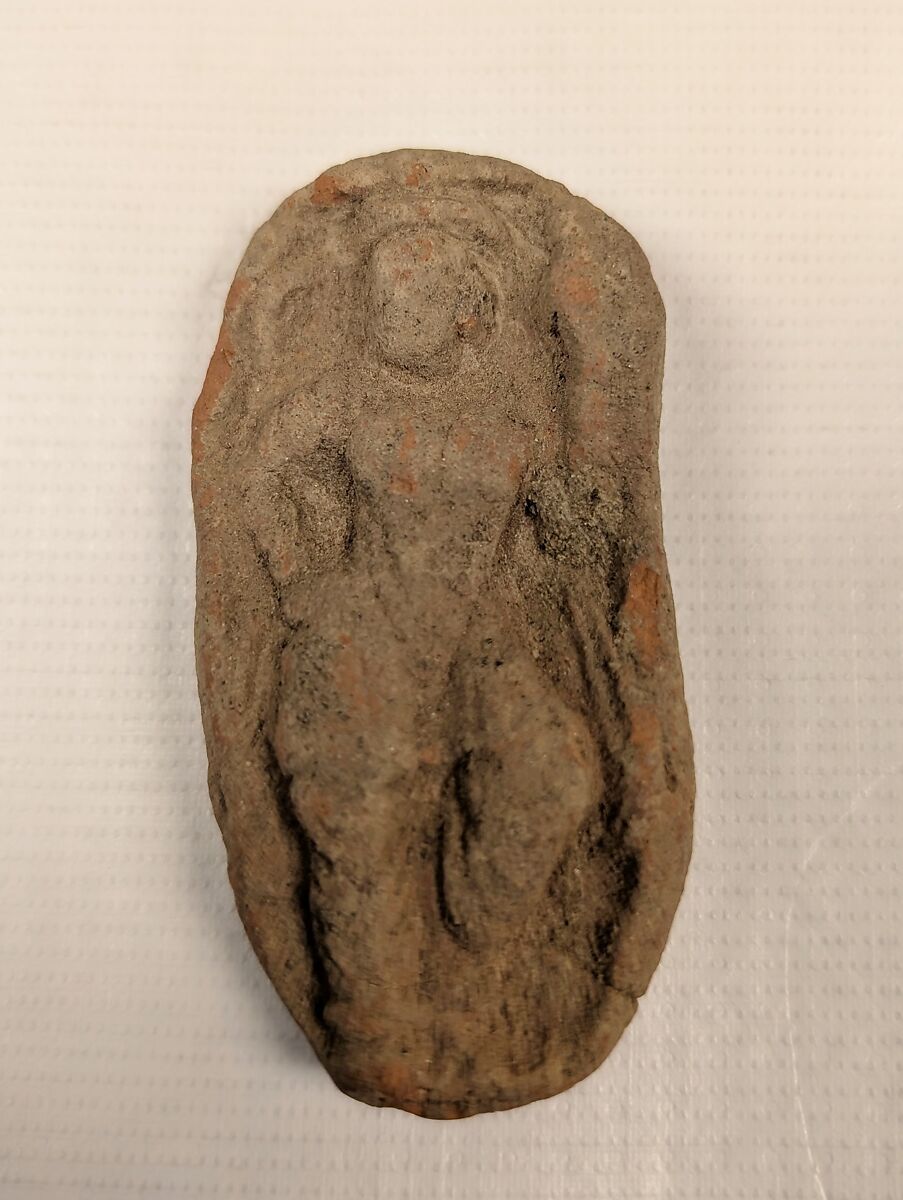 Plaque in the Form of a Female Figure (Study Collection), Terracotta, Pakistan 