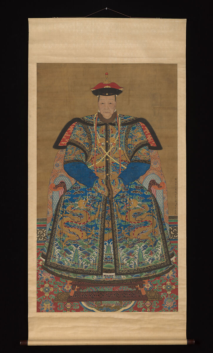Portrait of Qianlong Emperor's Eldest Daughter Feng Cheng, Unidentified artist, Hanging scroll; ink and color on silk, China