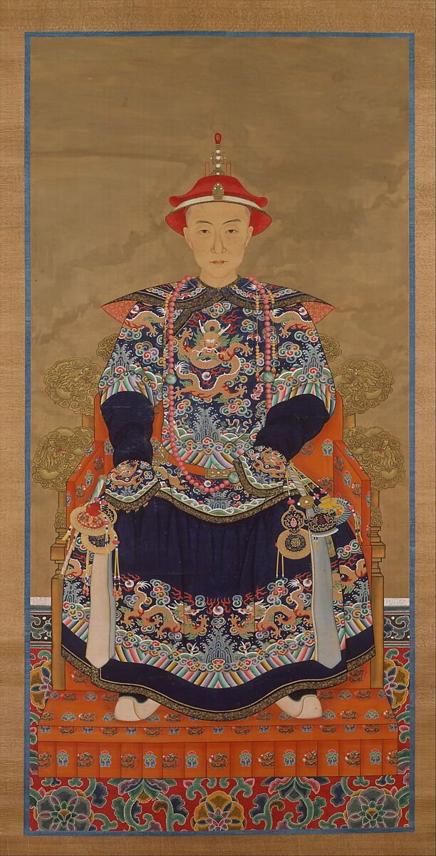 Portrait of Qianlong Emperor As a Young Man, Unidentified artist Chinese, 19th century, Hanging scroll; ink and color on silk, China 