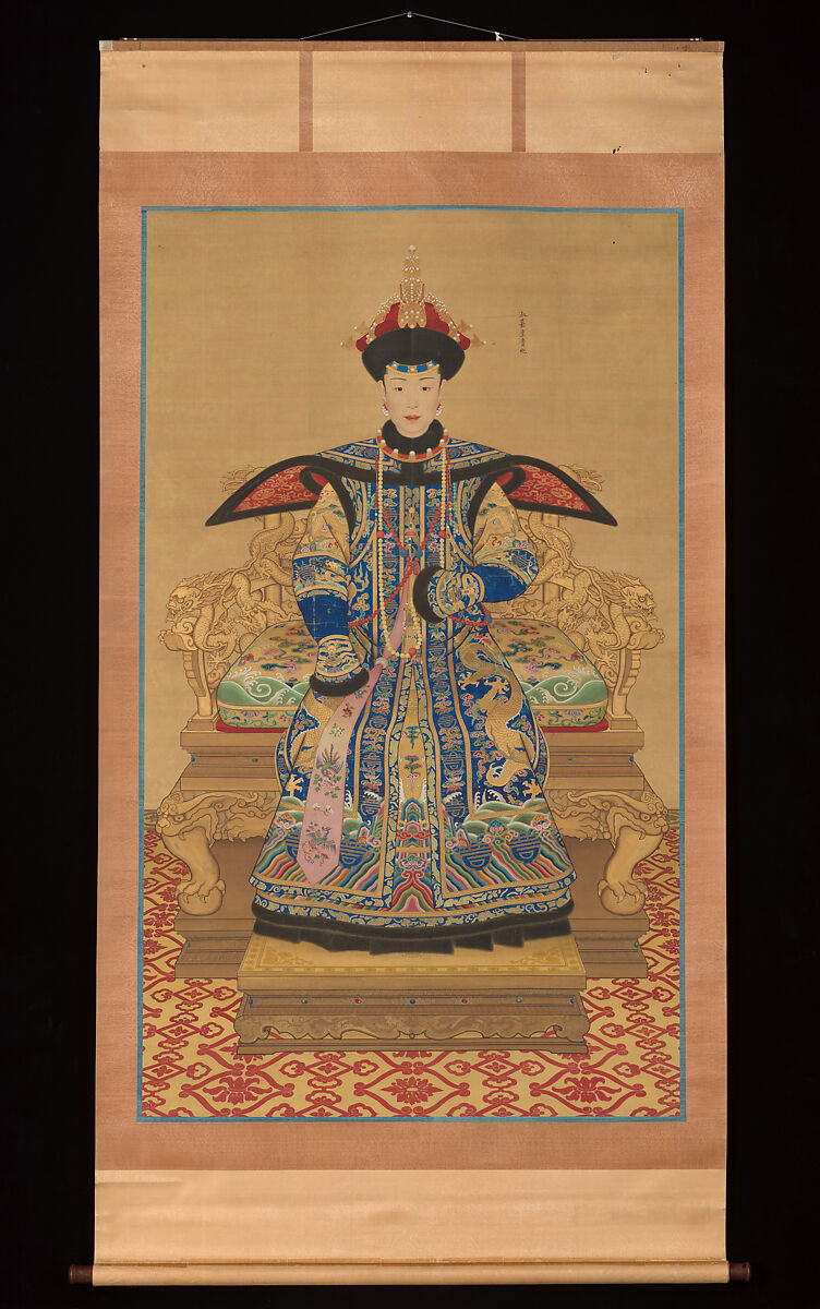 Portrait of a Qianlong Empress, Unidentified artist Chinese, 19th century, Hanging scroll; ink and color on silk, China