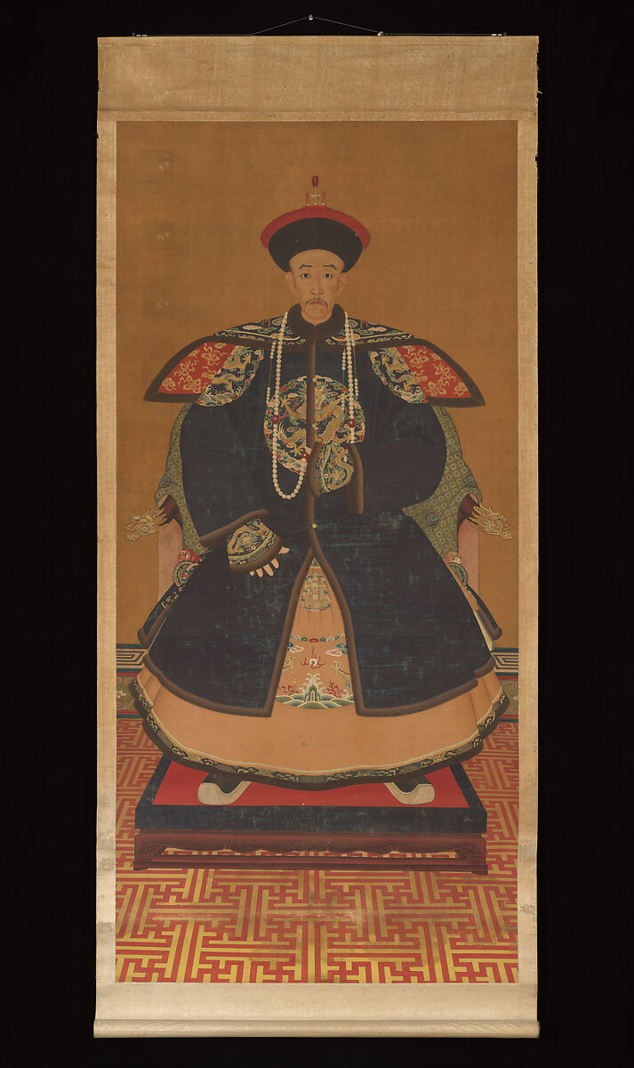 Portrait of Qianlong Emperor's Brother, Unidentified artist Chinese, 19th century, Hanging scroll; ink and color on silk, China
