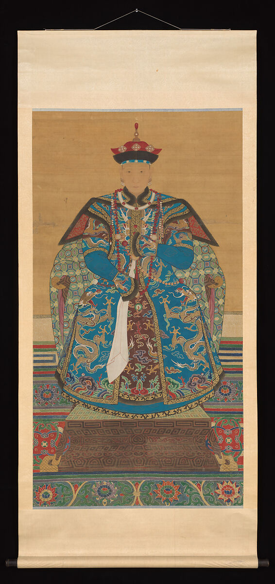 Portrait of Wife of Hoshan, Unidentified artist Chinese, 19th century, Hanging scroll; ink and color on silk, China