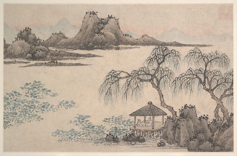Landscape with Pavilion and Willows