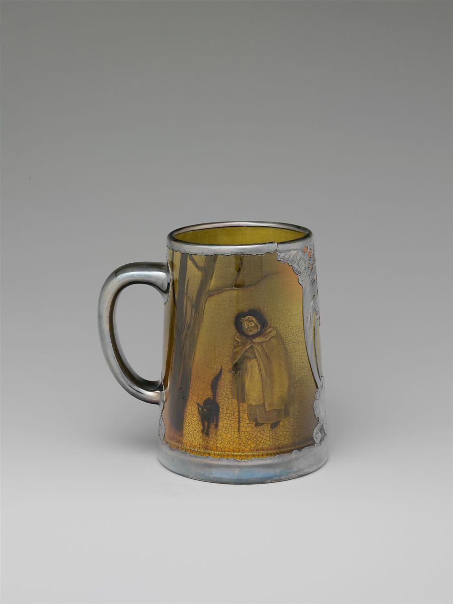Mug, Rookwood Pottery Company (American, Cincinnati, Ohio 1880–1967), Probably earthenware, silver, American
