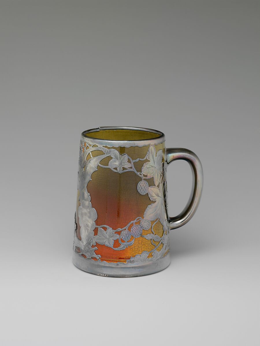 Mug, Rookwood Pottery Company (American, Cincinnati, Ohio 1880–1967), Probably earthenware, silver, American 