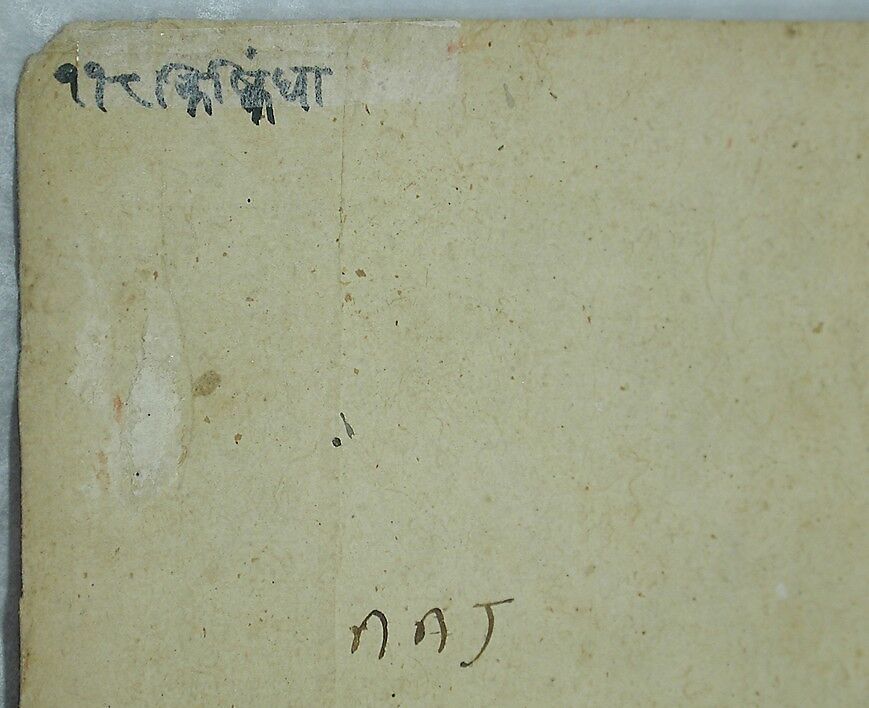 Rama and Lakshmana on Mount Pavarasana: Folio from the Shangri Ramayana series (Style II), Ink, opaque watercolor, and silver on paper, India. Punjab Hills, kingdom of Jammu (Bahu)