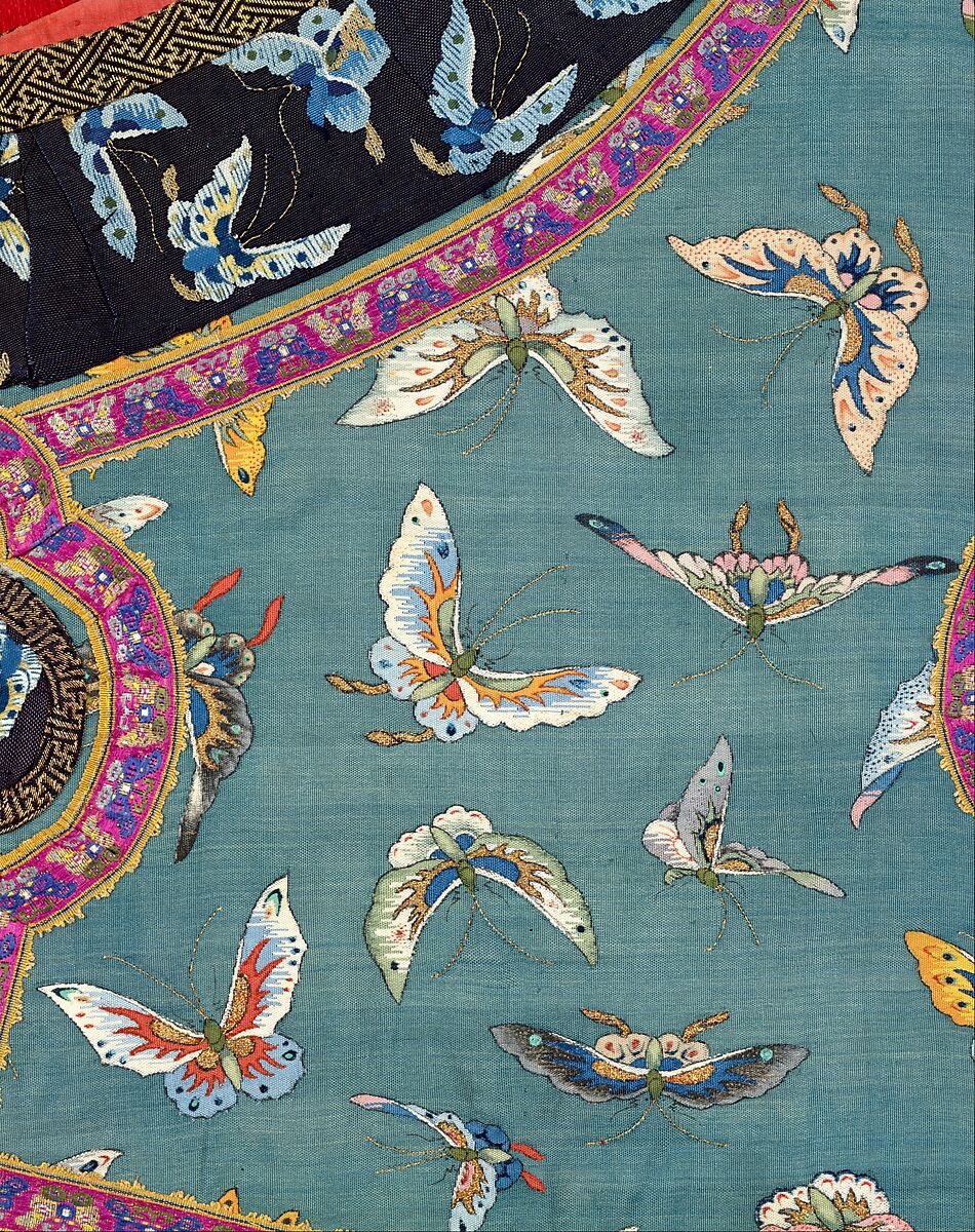 Woman's Sleeveless Jacket with Butterflies, Tapestry-woven silk and metallic thread (kesi), China
