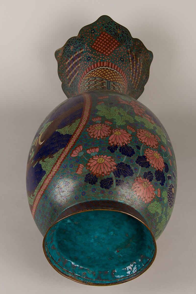 Vase, Cloisonné enamel, Japan