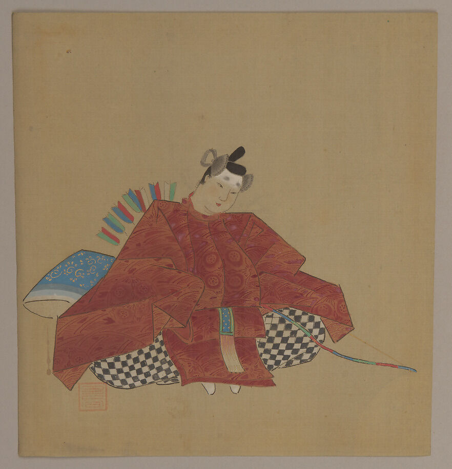 Painting, Twelve small paintings; on silk?, Japan