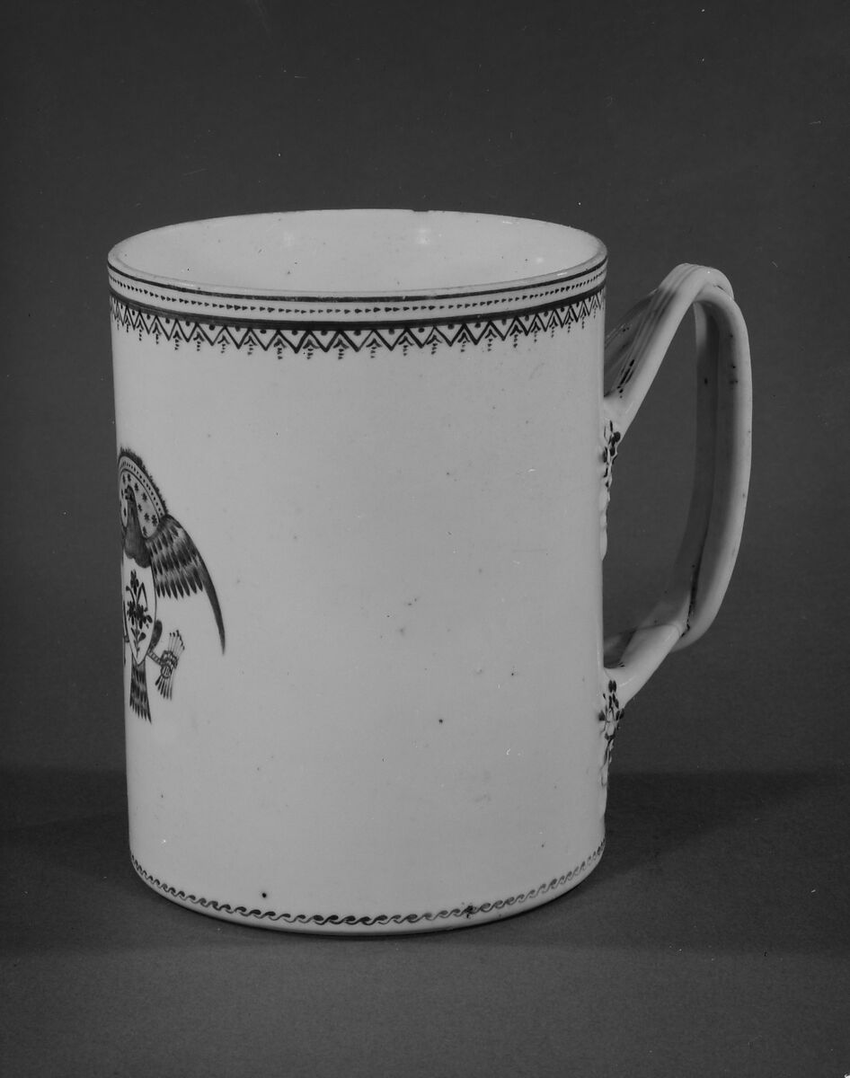 Mug, Porcelain, Chinese, for American market 