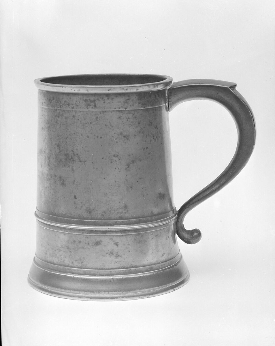 Mug, Thomas Danforth Boardman (1784–1873), Pewter, American 