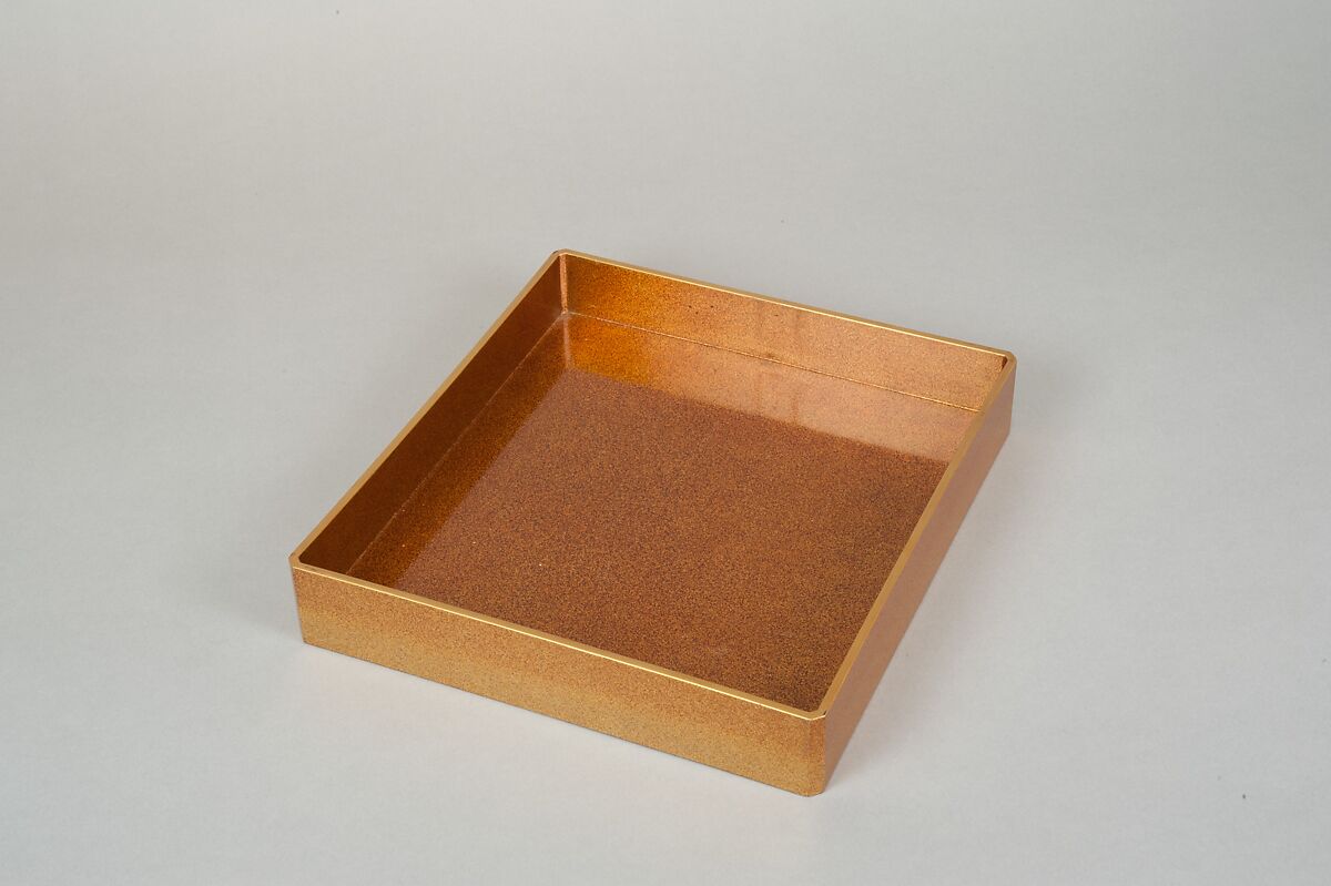 Writing Box with Illustrated Books, Gold and silver maki-e on gold-sprinkled lacquer, Japan