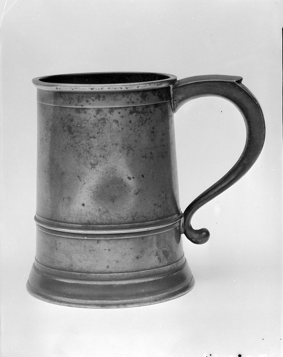 Mug, Thomas Danforth Boardman (1784–1873), Pewter, American 