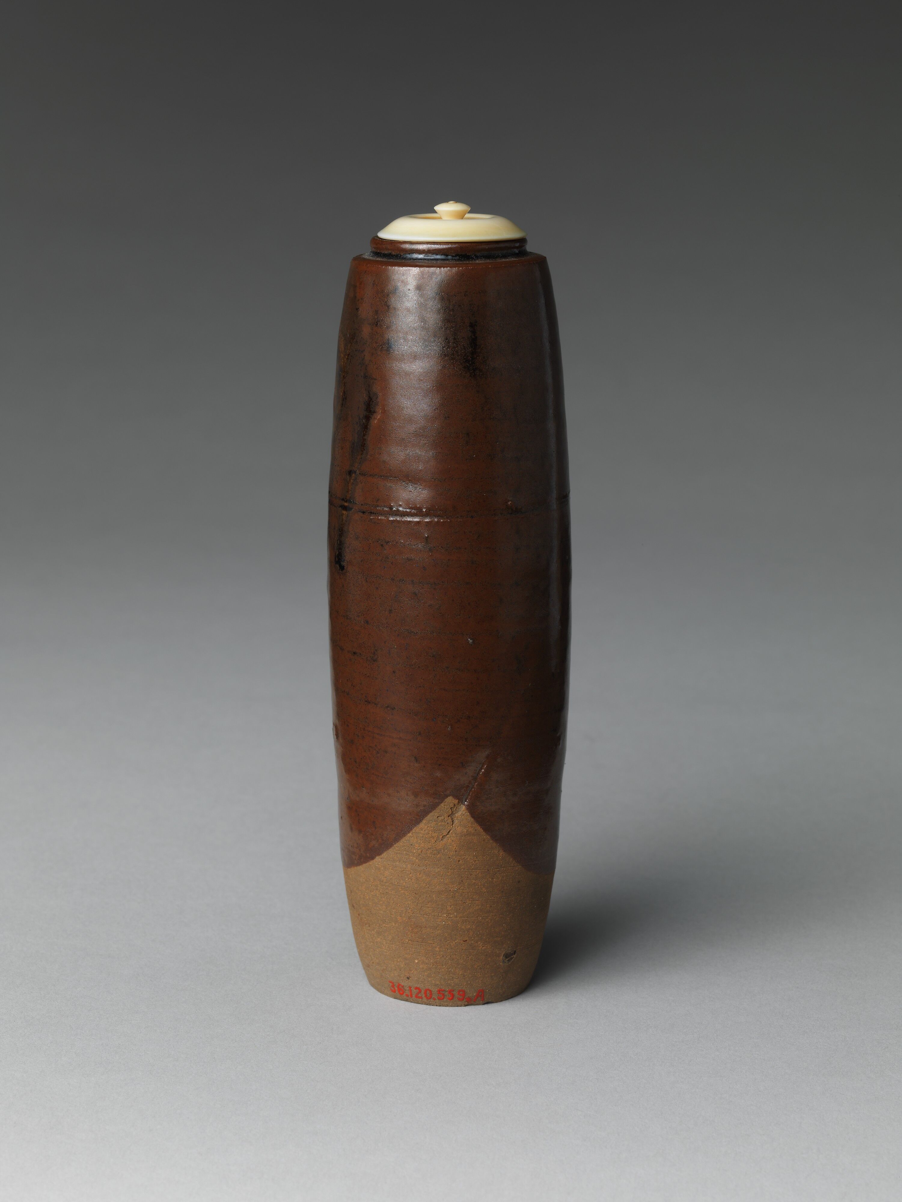 Nonomura Ninsei - Tea Caddy, named Tall (Seitaka) - Japan - Edo