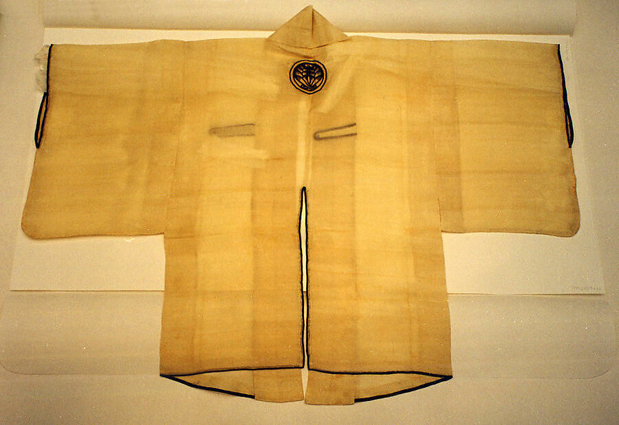 Fireman's jacket, plastron and sash, Silk, paper, Japan 