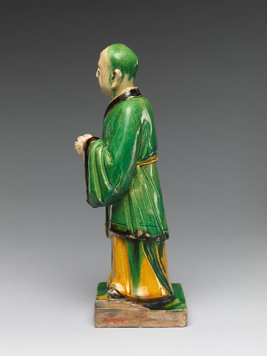 Par nirvana (death and transcendence of the Buddha) and attendant arhats, Qiao Bin (Chinese, active 1481–1507), Earthenware with polychrome glaze, China